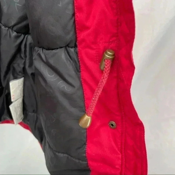 Nordica Women’s Red Long Insulated Coat Jacket 8 Zip/Snap Closure 6 Pockets - Picture 10 of 14